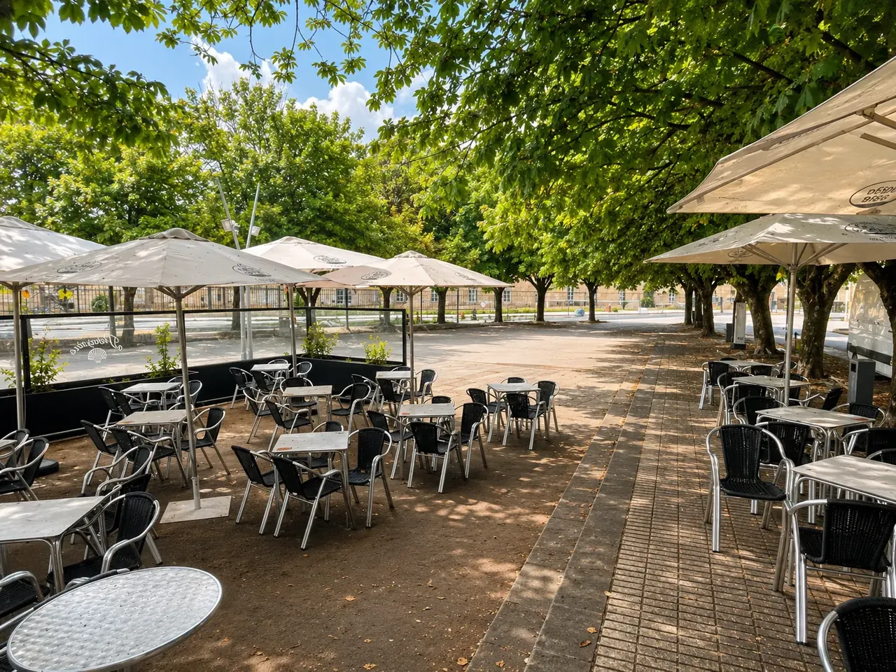 Terraza de aPeregrina en Ferrol Vello
